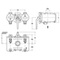 Duplexfilter Type: 1631 Gietijzer EN-JL1030 Materiaal omschakelplug: Brons Binnendraad (BSPP)